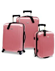 Travelers Choice Freedom 3 Piece Lightweight Hard-Shell Spinning Rolling Luggage Set