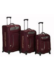 Rockland Luggage Navigator Spinner Polo Equipment 3 Piece Luggage Set
