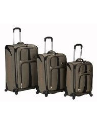 Rockland Luggage Eclipse Spinner Polo Equipment 3 Piece Luggage Set