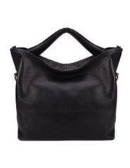 Plusminus Women's 100% Leather Litchi Grain Peculiar Burnish Feeling Shoulder Strap Tote Bag